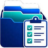 Organized file folders icon representing centralized customer and job records
